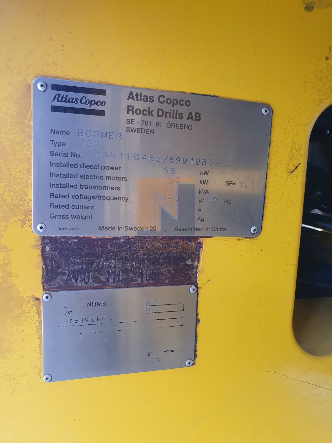 2011 ATLAS COPCO BOOMER 282